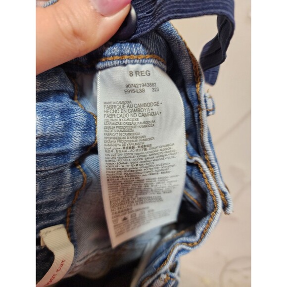 Levis Jeans Girls 8 Blue Jeans Adjustable Denim Bootcut Classic Mid Rise Staple - Picture 12 of 16